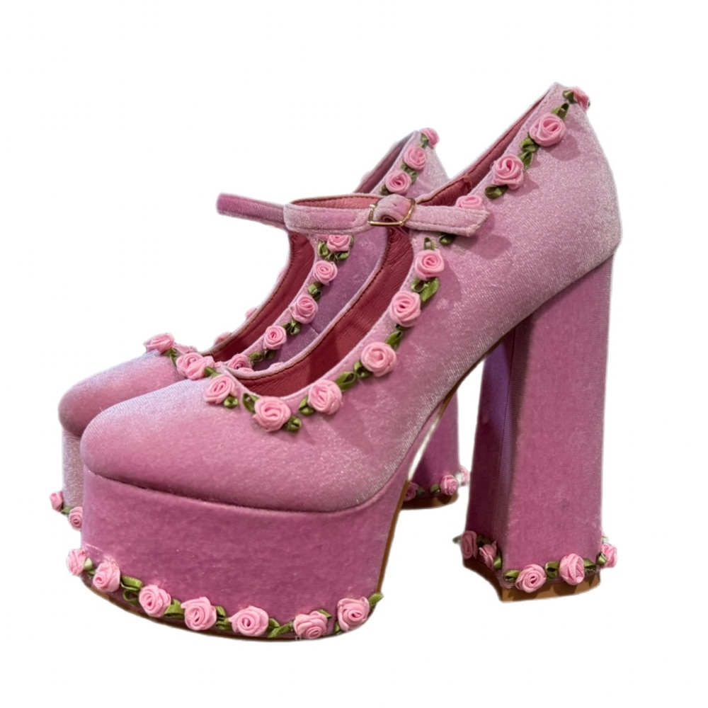 Pink Mary Janes Platform Heels | Fairycore Heels